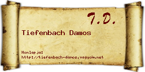 Tiefenbach Damos névjegykártya